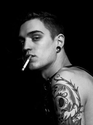 Josh Beech Arm Skull Tattoo